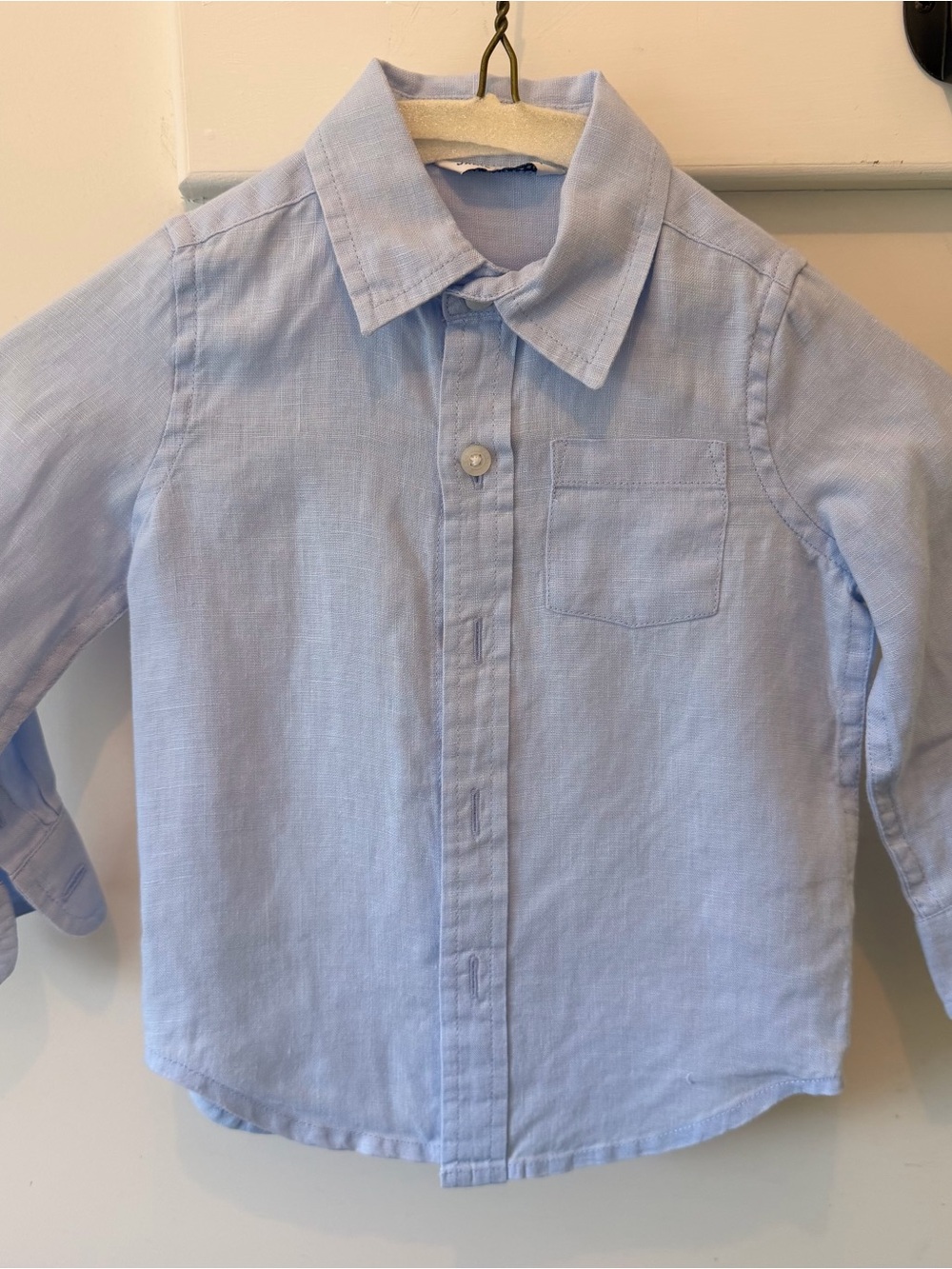Janie and Jack Pale Blue Boys' Button-Down Shirt